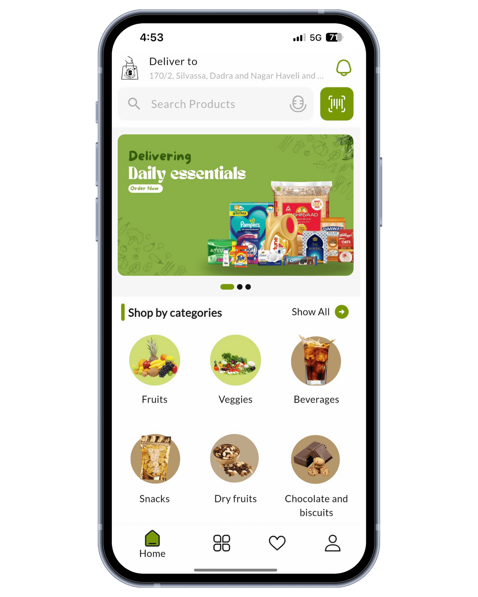 Silvassa Mart App Preview